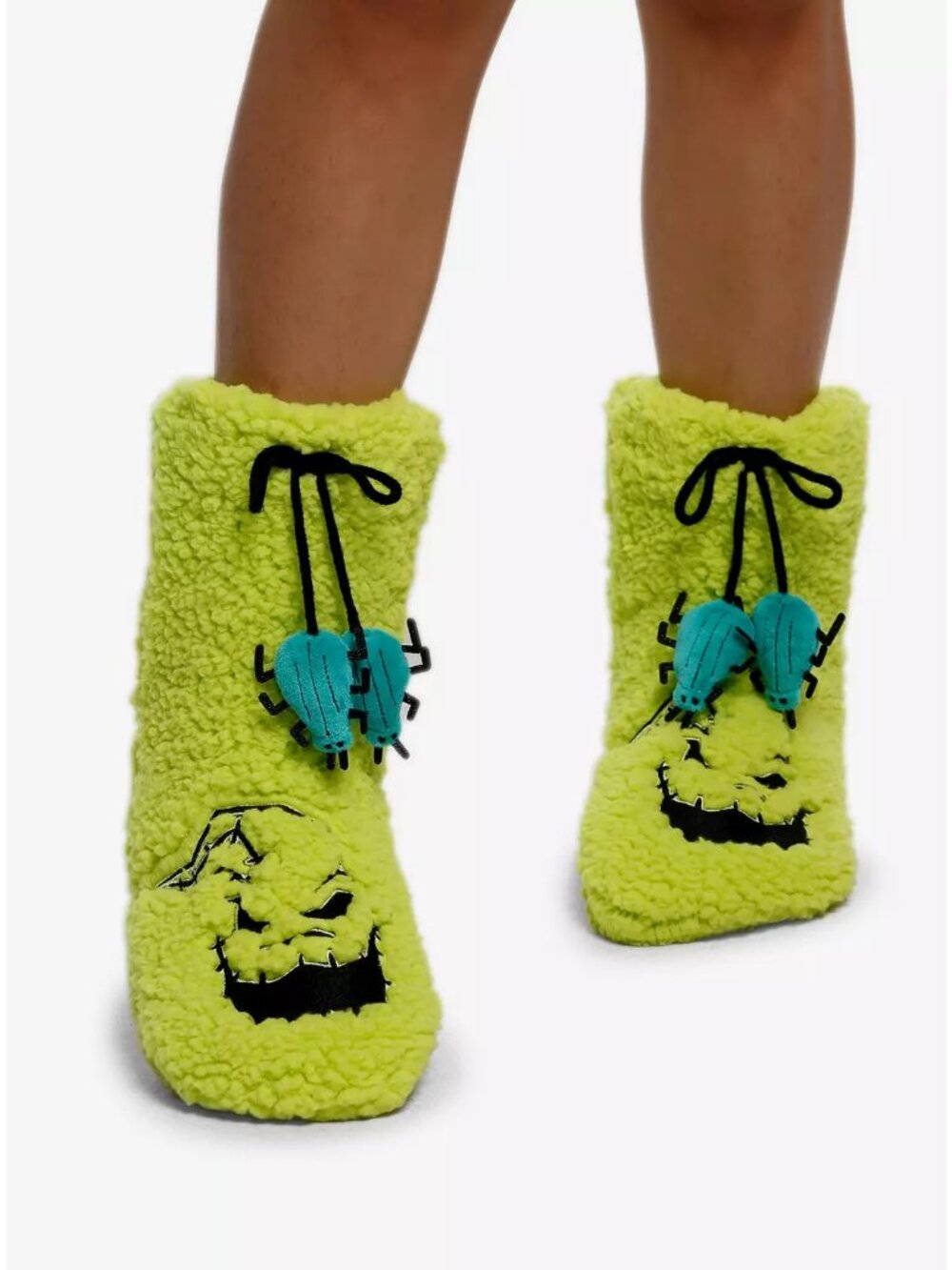 Disney The Nightmare Before Christmas Oogie Boogie Cozy Slipper Socks - NWT